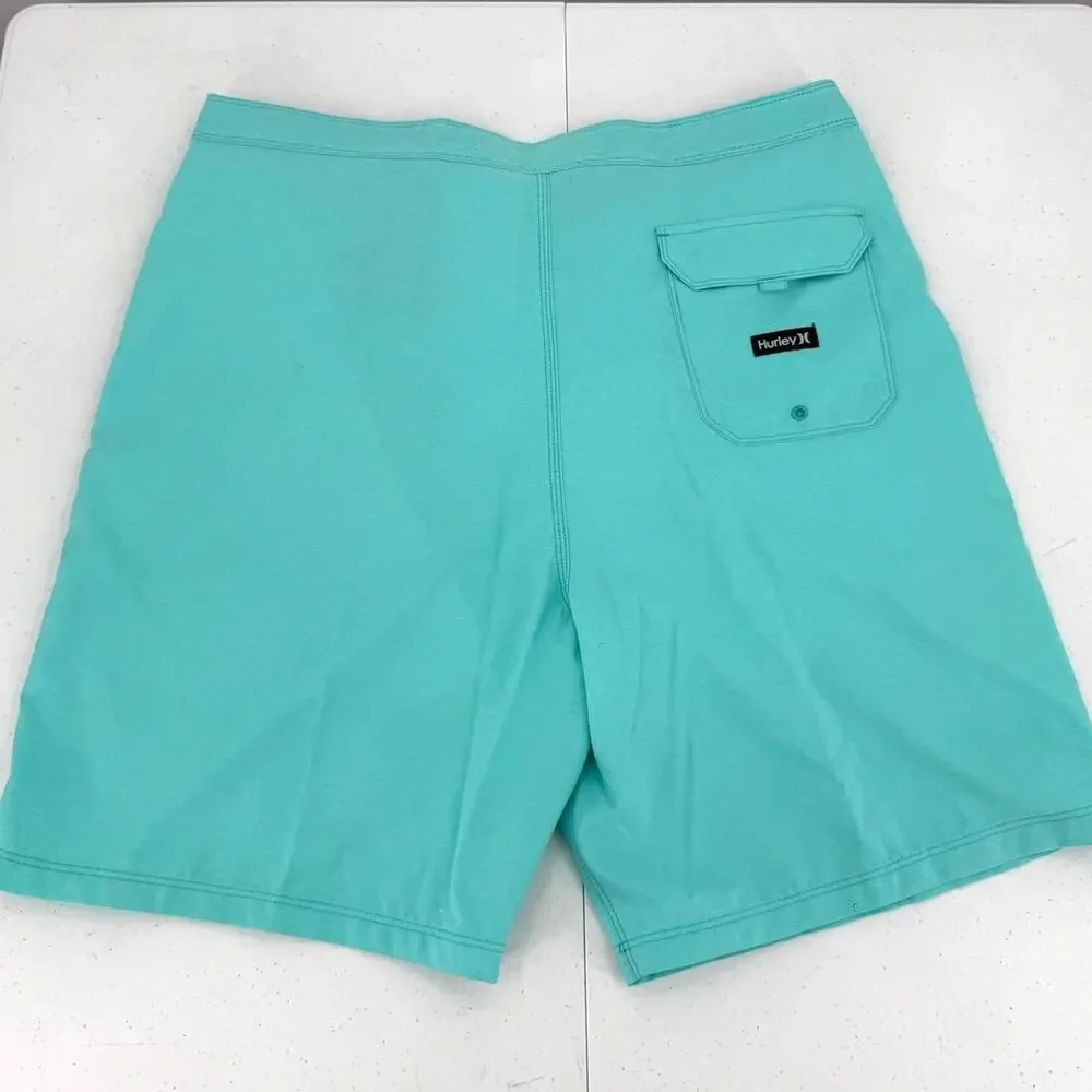 NWT Hurley One And Only 20" Board Shorts Crossdye Teal Blue/Green Men's Size 38 - Picture 5 of 10